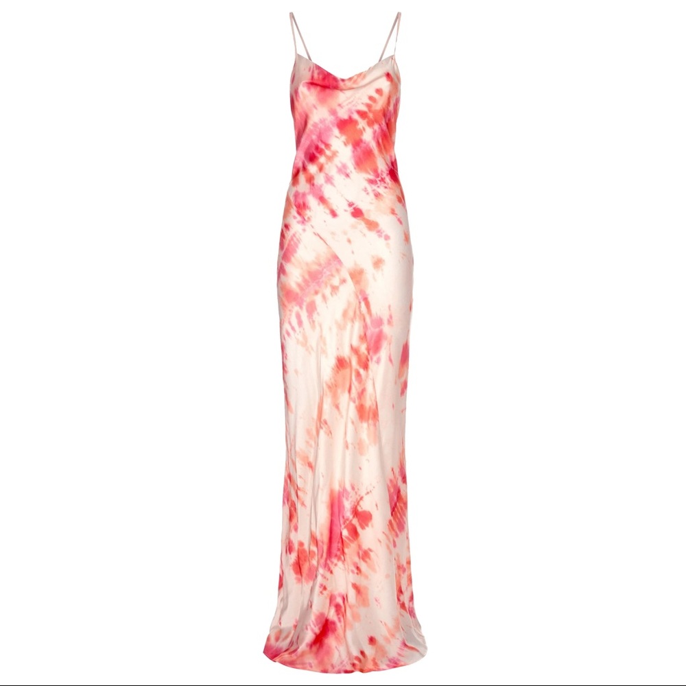 Rat & boa Ariel pink tie dye dress